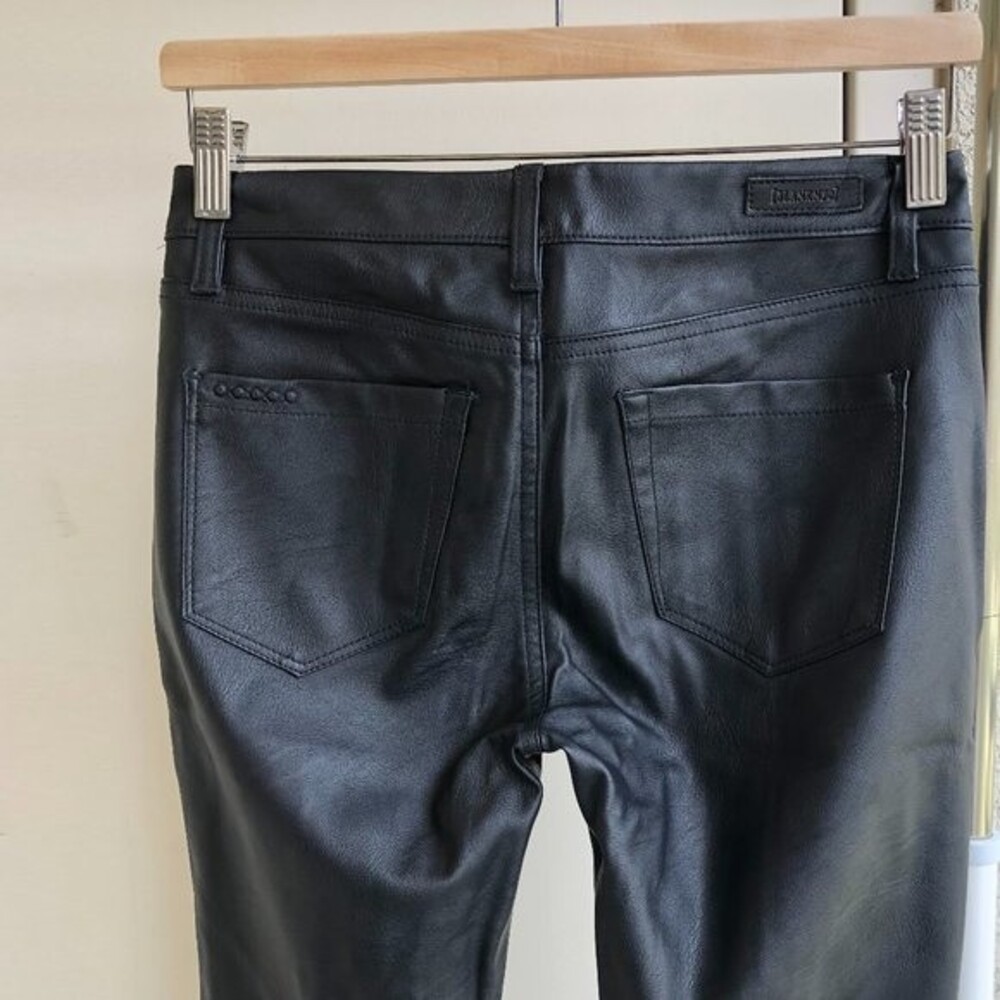 BlackNYC Faux Leather Black Leggings Size 26 - Picture 10 of 11